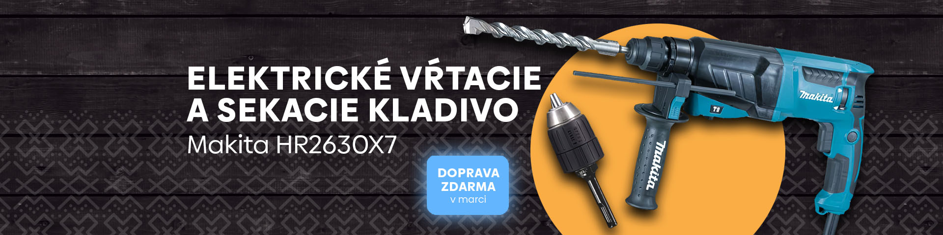 Elektrické vŕtacie a sekacie kladivo Makita